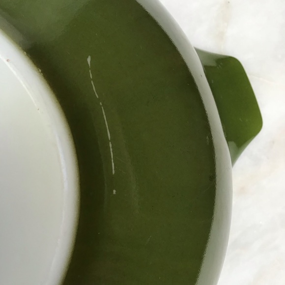 Vintage Pyrex Avocado Green #444 4 Quart Cinderella Mixing Bowl - Picture 2 of 6
